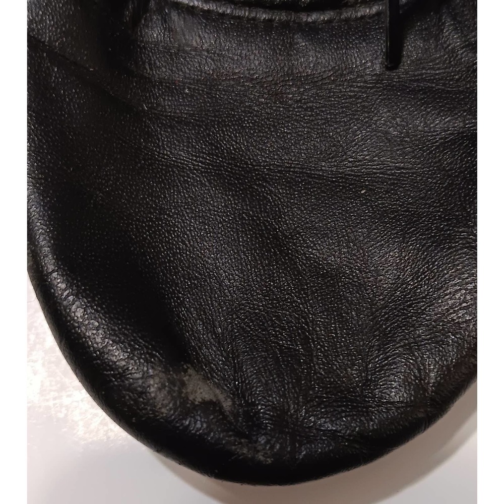Capezio Womens 9M Black Ballet Shoes Used Made in Brazil Leather Upper
